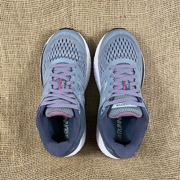 women’s new balance running shoes walking gray purple sz 6.5 - Picture 5 of 9